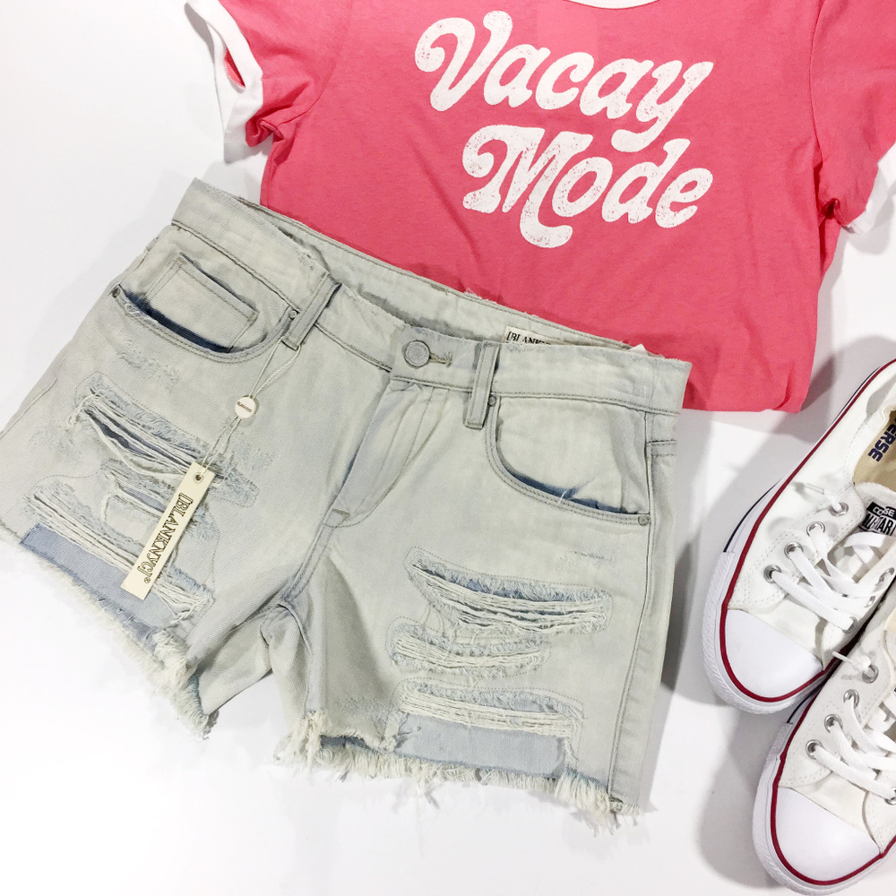 BLANK NYC Sunbaked Denim Shorts